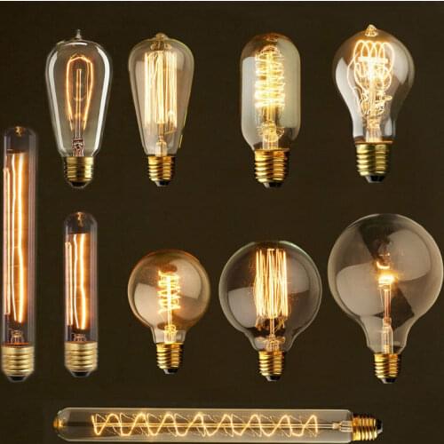 Dimmable Edison Light Bulb E27 40W 220V Retro Vintage Edison Bulb Incandescent Ampoule Bulbs Vintage Edison Lamp Retro Light