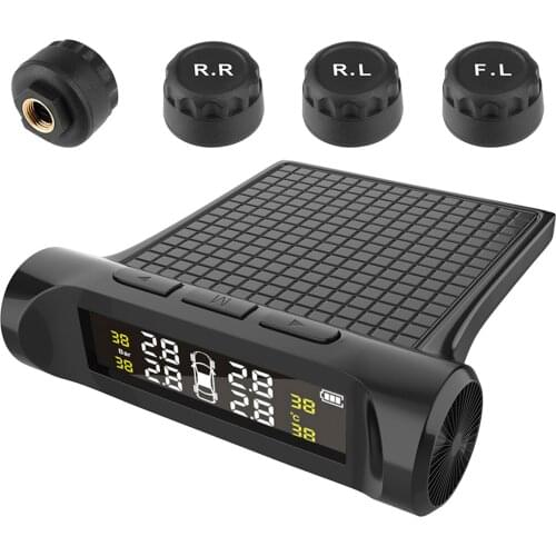 Car Tire Pressure Monitoring System with 4 External Tmps Sensor 0-50 psi