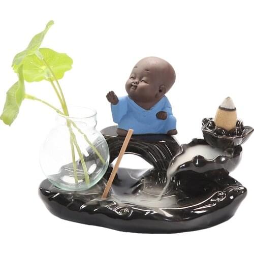 Incense seat Inverted pottery furnace ceramics bridges water ornaments sandalwood stove incense burner incense