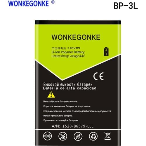 WONKEGONKE 1800mah BP-3L battery for Nokia Lumia 710 510 505 603 610C 900 303 603 610 3030 battery