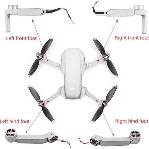 Repair Part for DJI Mavic Mini Drone Front Rear Arm Durable ABS Materials and Easy to Replace