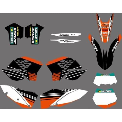 0282 NEW TEAM GRAPHICS WITH MATCHING BACKGROUNDS FIT FOR SX XC XC-W EXC Series 2008 2009 2010 2011