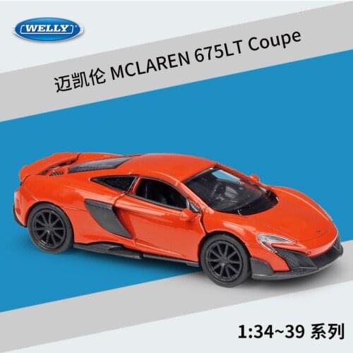 1:36 WELLY MCLAREN 675LT Coupe Metal Diecast Model Vehicles Alloy Model Car For Collectibles Childs gift With Retail box