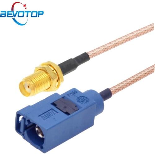 1PCS Fakra C Female to SMA Female Bulkhead Jack RG316 Pigtail Car Navigation GPS Antenna Adapter RF Coaxial Extension Cable