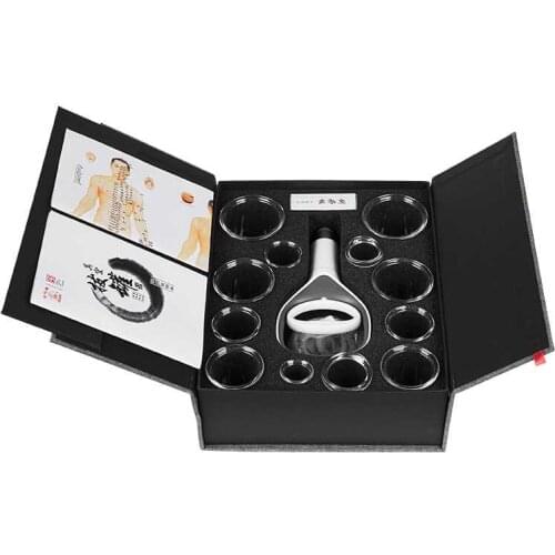 10/12 Cans HuaTuo ventosa Chinese Aspirating Cupping Vacuum Body Massage Set Health Care Therapy Relaxation Massage Cupping set