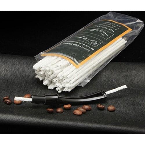 100pcs Cotton Smoking Pipe Cleaners Smoke Tobacco Pipe Cleaning Tool White Cigarette Holder Accessories