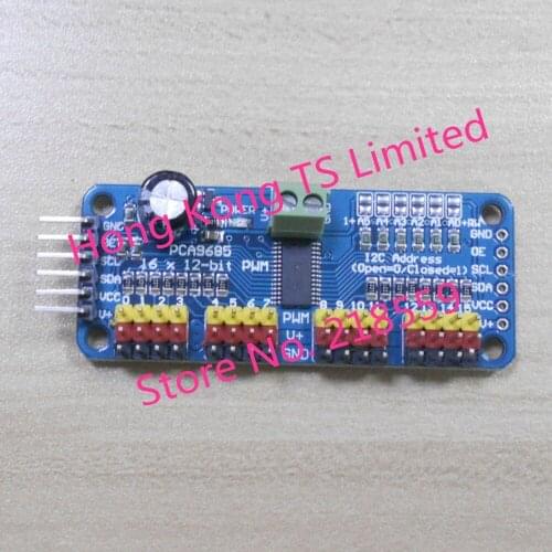 PCA9685 16 Channel 12-bit PWM for Servo motor Driver I2C Module for Robot 16 channel PWM for servo drive board IIC