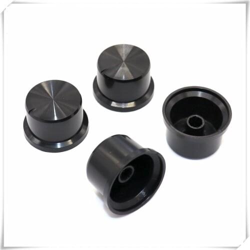 2 Pieces Plastic Flower Shaft Knob Diameter 29.5mm Height 18mm Potentiometer Encoder Knob Gear Shaped Inner Hole 6mm