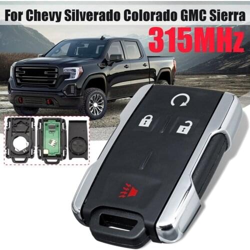Car 315MHz 4-Button FOB Smart Remote Key for Chevrolet Silverado Colorado GMC Sierra 2014-2106 2017 2018 FCC M3N-40821302
