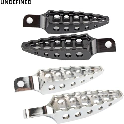 45 Degree CNC Black & Chrome Foot Pegs Motorcycle Male-Mount Footrests For Harley Sportster 883 1200 Dyna FXD Softail Touring