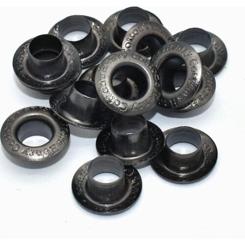 Decorative Eyelet Grommets Black 5mm Grommets Iron Eyelet with Washers for Leather Craft Shoes Bag Making Hardware DIY Accessory