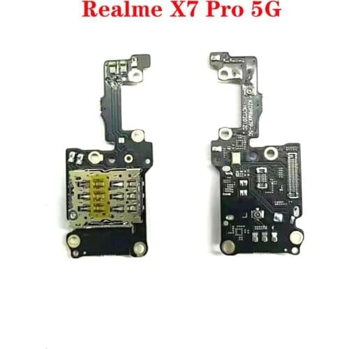 For Realme X7 Pro 5G Sim card slot socket microphone small board
