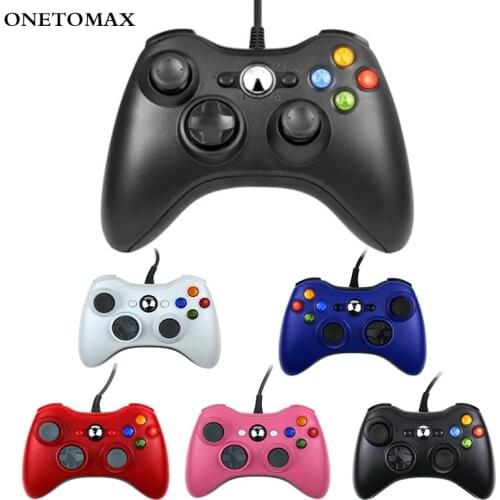 Gamepad For Xbox 360 Controller Wired Game Controller Joystick Gamepad With Duoble Vibration For Xbox 360 PC Gamers