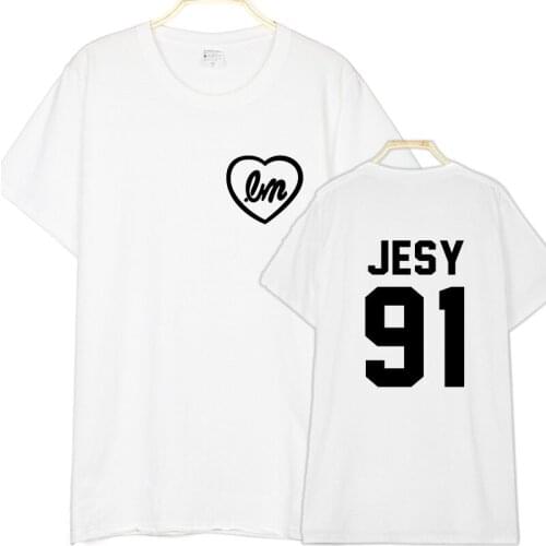 Jesy Nelson Shirt Jesy 91 Back Letter Print Women Men Unisex T-shirts Cotton Casual Funny T Shirt