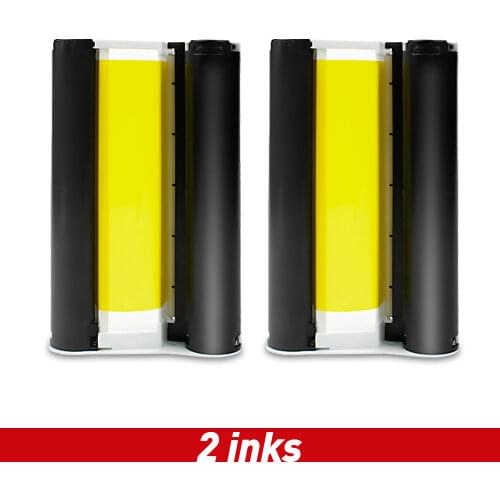 UniPlus 2pcs for Canon Selphy Ink Cartridge Photo Printer CP1200 CP1300 CP910 CP900 Label Ribbons Color Printer KP 36IN KP-108IN