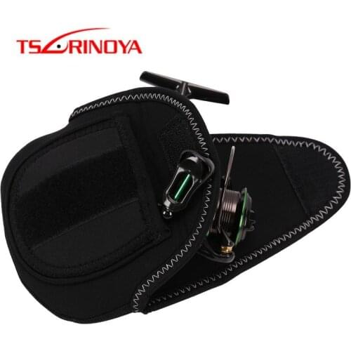 TSURINOYA Fishing Reel Bag Suit for 600-1000 Spinning Fishing Reel Lightweight Portable Protective Case Cover for Fishing Reel