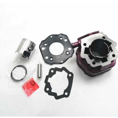 Motorcycle Cylinder Kit Set Cylinder Kits Clips Piston Pin Assy & Gaskets for DERBI SEND SD01 70cc 47mm