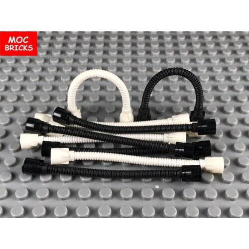 20pcs/lot MOC Bricks Building Blocks Hose, Flexible 8.5L with Tabless Ends fit with 73590c03a accessory Assembled Toys kids gift