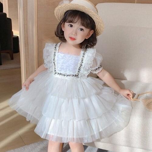 Summer Girls White Sweet Princess Dress
