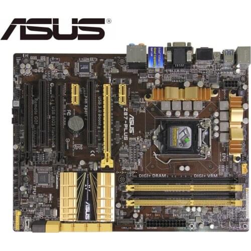 For ASUS Z87-PLUS desktop motherboard for intel LGA 1150 DDR3 For i3 i5 i7 cpu 32GB SATA3 USB2.0 USB3.0 mainboard boards