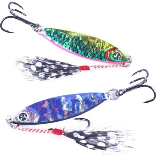 4.8cm 5pcs Metal Jig Fishing Lure 14g Trolling Hard Bait Bass Fishing Bait Tackle Trout Jigging Lure Jigs Saltwater Lures