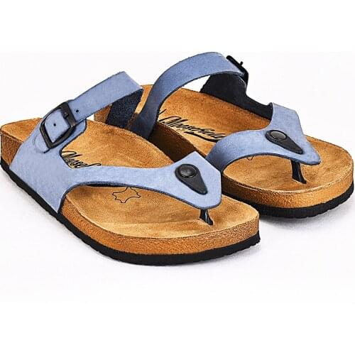 Moosefield Genuine leather New style 2021 Comfortable eva sole for summer Flip-flops orthopedic non-slip Womens slippers