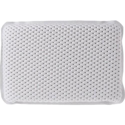 Non-slip Bathtub Pillow Soft Bath SPA Headrest Waterproof With Suction Cups P15D