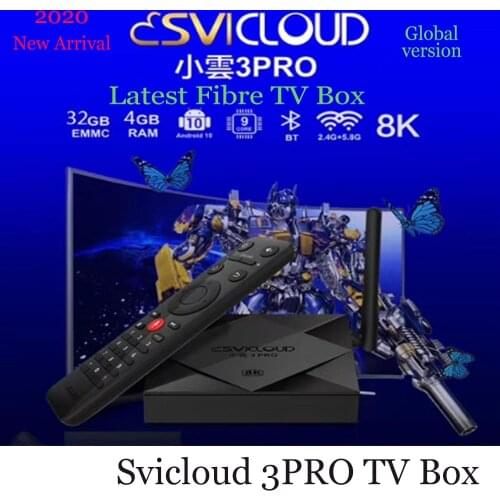 2020 Newest stable SVICLOUD 3PRO 8K UHD Smart tv box Bluetooth two wifi 4G 32G Android1.0 SG MY Thailand Korea Japan Canada USA