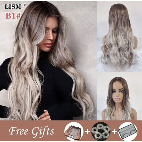 New Fashion Cosplay Wig Blonde Pelucas De Mujer Lolita Wigs Perruque Naturelle Synthetic Progressiva Cabelo Peruka Naturalna