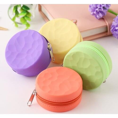 NEW Women Silicone Coin Purse Cartoon Round Wallet Headset Bag Samll Change Purse Wallet Pouch Bag for Kids Girl Gift 2019