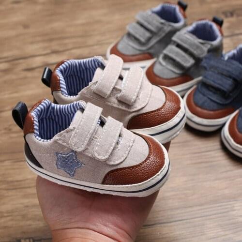 Newborn Baby Boy Toddler Shoes Cute Star Comfortable Infant Baby Boys Shoe Sneakers Kids Toddler Moccasins Shoes 0-18 Month