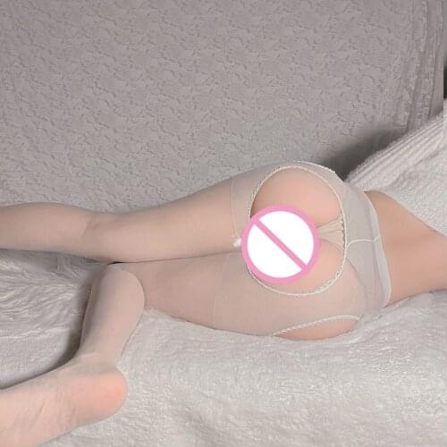 Solid Sexy Pantyhose Comfort loli Hosiery Transparent Crotchless Stockings Womens Underwear Open Crotch Lolita Tights Calcetines