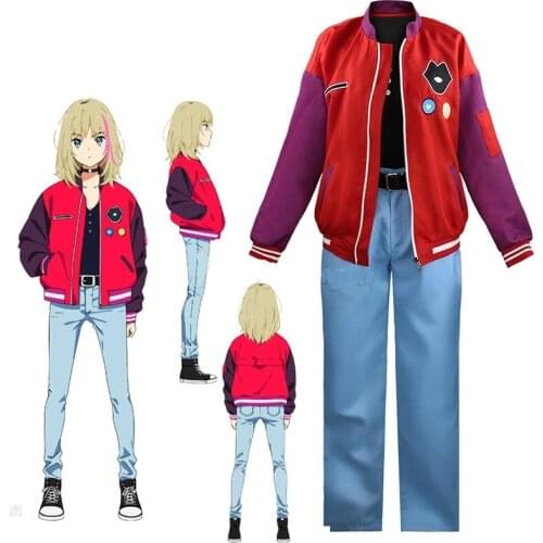 Anime Wonder Egg Priority Rika Kawai Cosplay Wig Short Hair Heat-Resistant Fiber Hair Wig Cap Party Role Play Girls Women