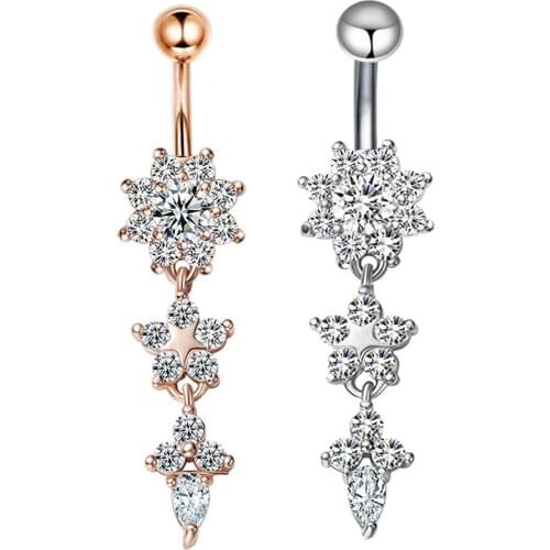 Body Piercings Jewelry Navel Ring Belly Buttons Rings Percing Joias Ouro Industrial Bijoux Bikini Girls Women Ombligo