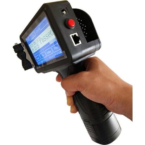 Portable Inkjet Coder Handheld Label Code Printer Continuous Inkjet Dot Matrix Coding Machine for Plastic Glass Carton Tube