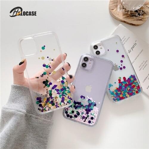 Luxury Glitter Retro Sequins Quicksand Phone Case For iPhone 12 Mini 11 Pro XS Max XR X 8 7 6S Plus SE 2020 Dynamic Liquid Cover