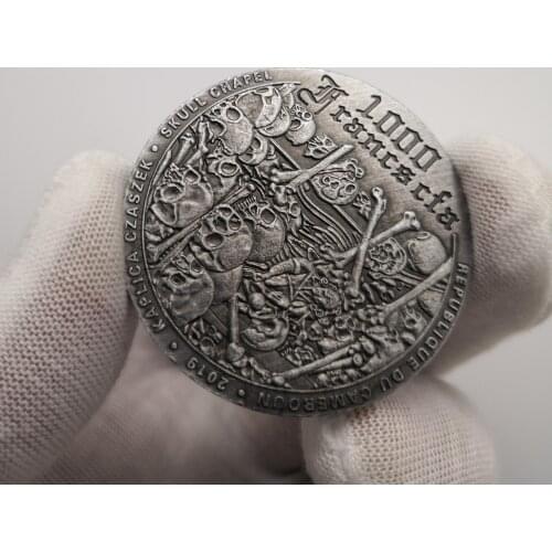 Skeleton silver coin Halloween Commemorative Coins