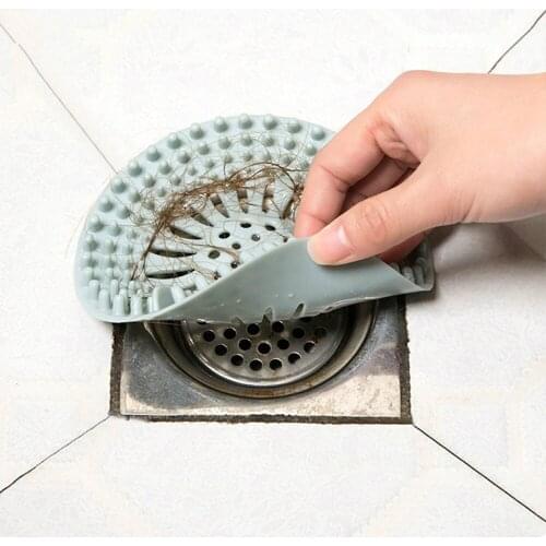 Silicone Sink Strainer Collect Drain Sewer Hair Filter Bath Stopper Floor Kitchen Accesories Gadgets Colanders Strainers sieve