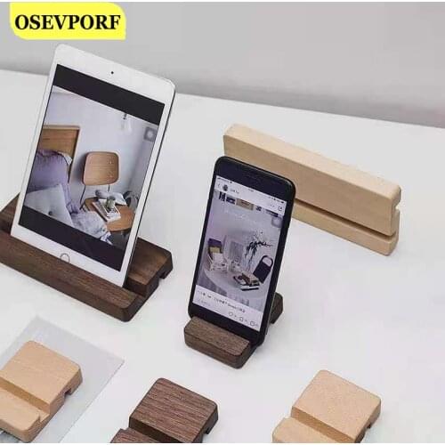 Universal Wooden Phone Holder Simple Desktop Mount Phone Tablet Stand For iPhone 12 11 Pro Max X Huawei Support For iPad Bracket