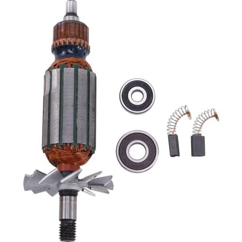 TOP Drive Shaft Electric Planer Armature Rotor,Anchor Stator Bearing Carbon Brush Parts for Makita N1900B 1900B