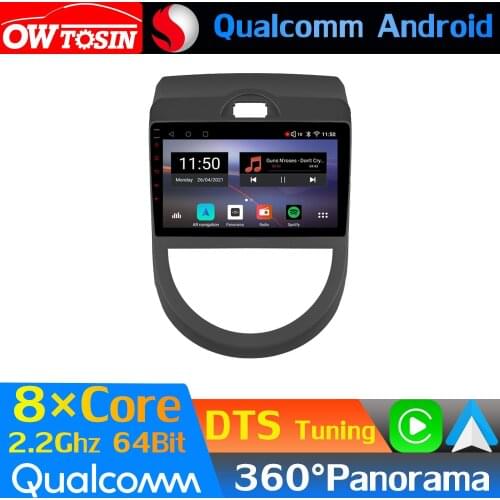 Qualcomm 8Core Android Car Multimedia For Kia Soul 1 AM 2008-2012 360 Panoramic Radio GPS CarPlay Head Unit Optical HDMI 4G WiFi
