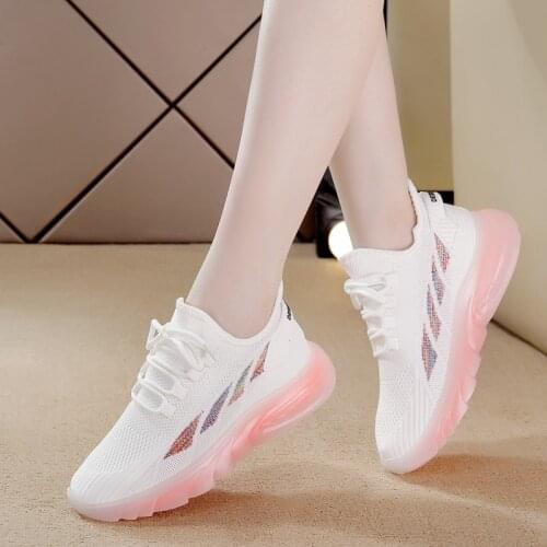 Women Sneakers Casual Shoes Comfortable Mesh Lace-Up Ladies Sport Shoes Wedges Chunky Womens Vulcanized Shoes Females Sneakers