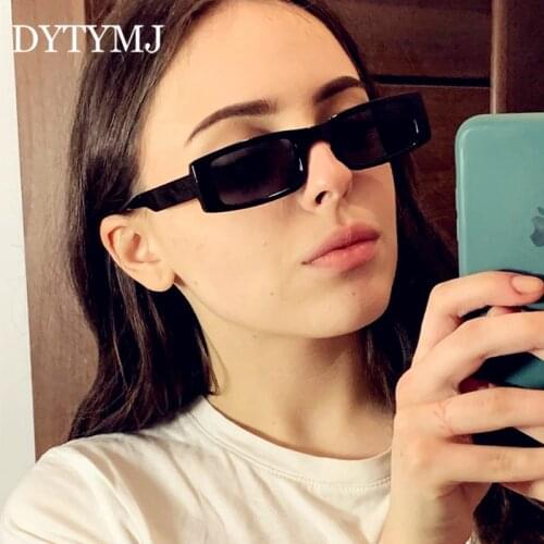 DYTYNJ 2021 Small Retro Sunglasses Women Vintage Glasses for Women Rectangle Shades for Women Luxury Gafas De Sol Mujer UV400