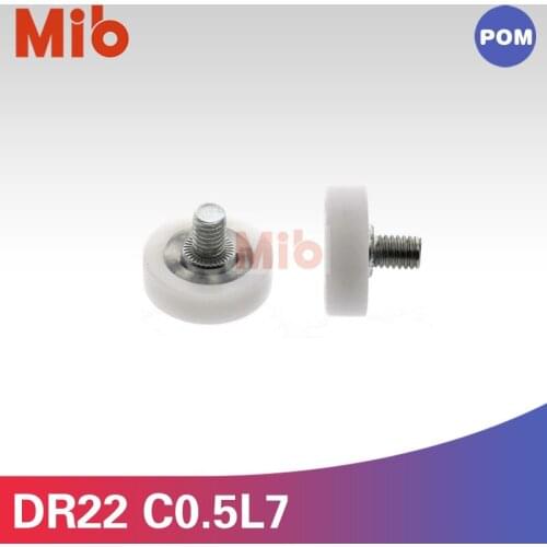 1PCS nonstandard M6 minsize outer diameter 22mm rowing machine sliding drawer ball bearing wheel DR22C0.5L7 DR22-B0.5-7