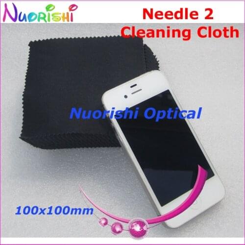 10x10cm Black White Grey Glasses Lens Phone MP4 MP5 Small Size Microfiber cleaning cloth Naddle 2 Free Shipping N21010B