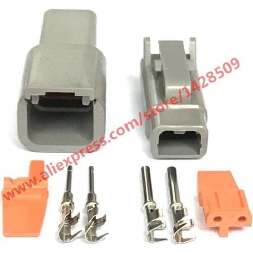 20 Sets Deutsch DTM 2 Pin DTM06-2S / ATM06-2S DTM04-2P / ATM04-2P Waterproof Electrical Connector Inlet Air Temperature Sensor