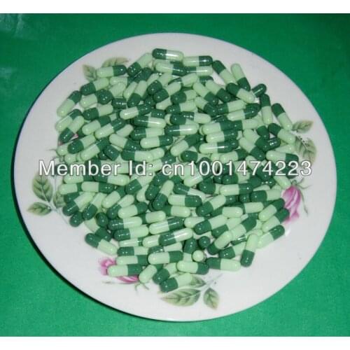 4# 5,000pcs! Green-Light Green colored empty capsules size 4,hard gelatin empty capsules(joined or seperated capsules!)