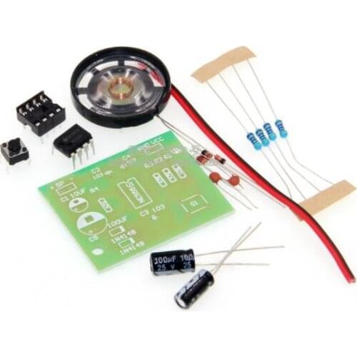 555 ding dong doorbell kit (teaching kit | training kit | electronic production) simulation ding bucket doorbell module board