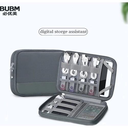 BUBM Travel Cable Cord Bag Accessories Gadget Gear Storage Cases for Cables, iPad (Up to 7.9''),Power Bank, Hard Drive and more