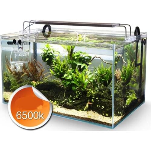 2020 Aquarium LED Light Super Slim Fish Tank Aquatic Waterproof Bright Clip Lamp White LED Plant Grow Lighting 5-24W 220V